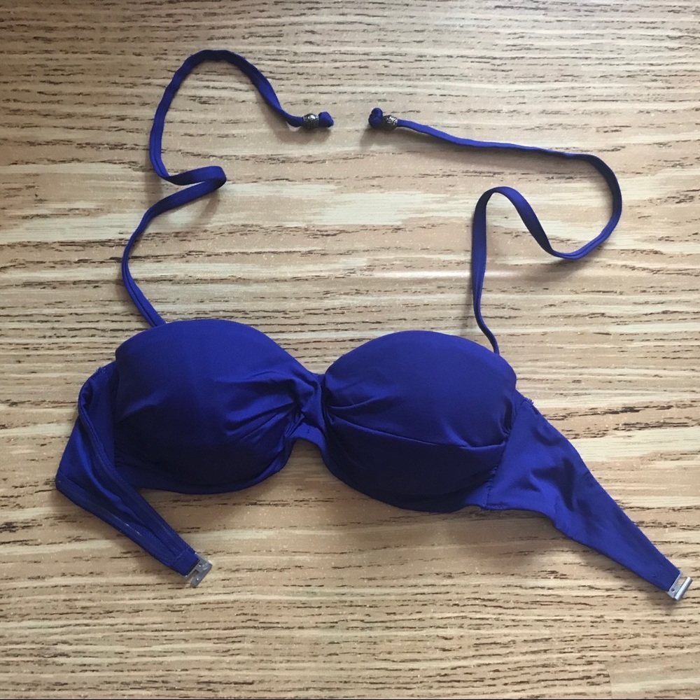 🌺 Blue H&M balconet swim top size 34B